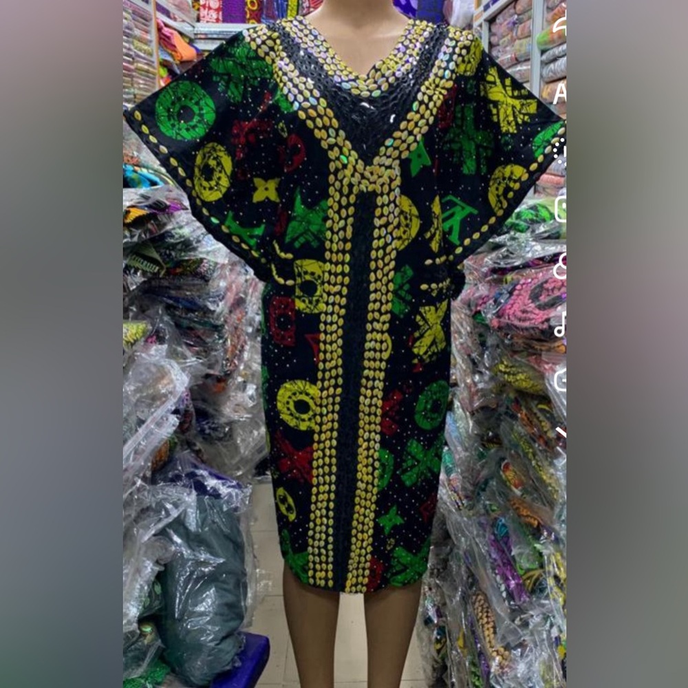 Vibrant Patterned Women's Midi Dress